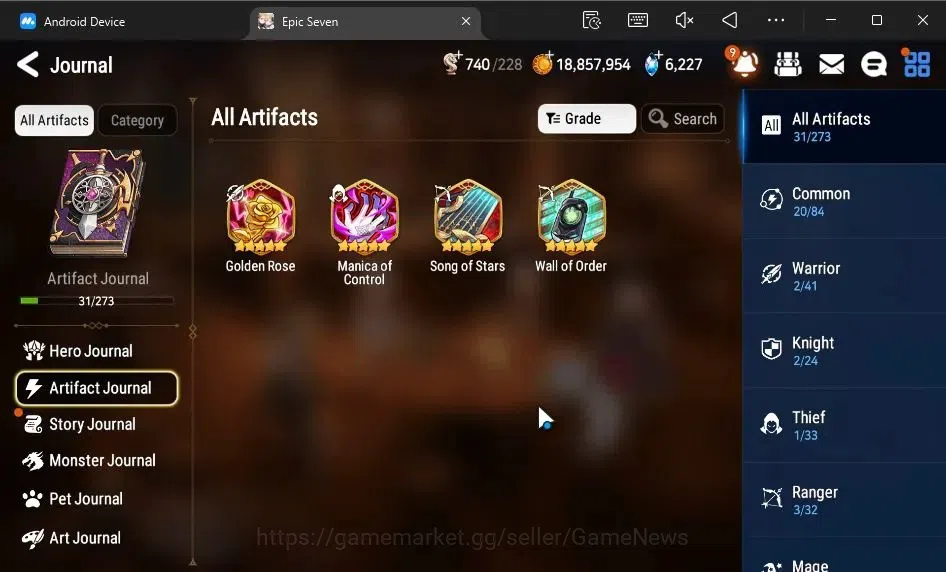 Epic Seven Accounts GLOBAL Unverif|New Era|3 ML(Rhianna&Luciella,NM Lu image 7