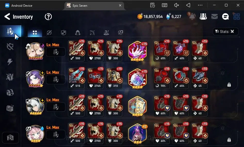 Epic Seven Accounts GLOBAL Unverif|New Era|3 ML(Rhianna&Luciella,NM Lu image 8
