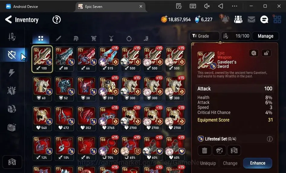 Epic Seven Accounts GLOBAL Unverif|New Era|3 ML(Rhianna&Luciella,NM Lu image 9