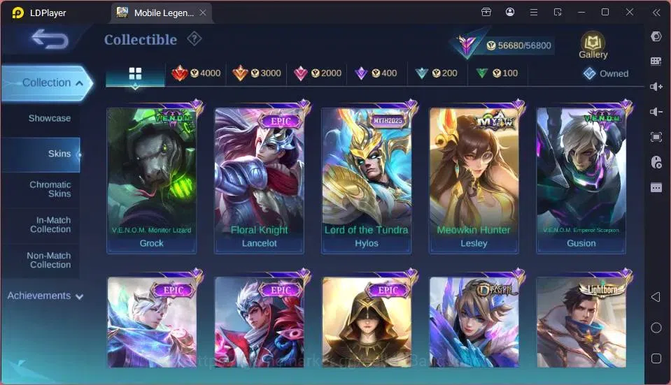Mobile Legends: Bang Bang Accounts GLOBAL Hero 132 Skin 249 |CC Yss|LBox[Alice,Gatot, image 10