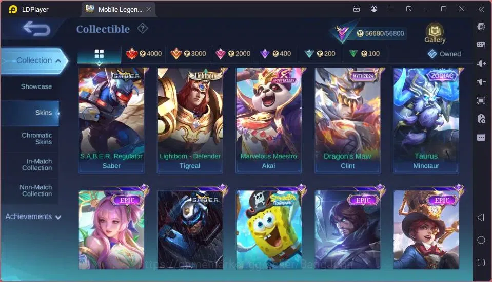 Mobile Legends: Bang Bang Accounts GLOBAL Hero 132 Skin 249 |CC Yss|LBox[Alice,Gatot, image 11