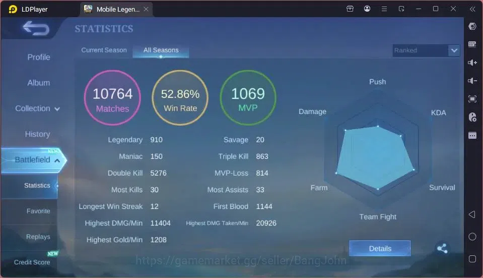 Mobile Legends: Bang Bang Accounts GLOBAL Hero 132 Skin 249 |CC Yss|LBox[Alice,Gatot, image 16