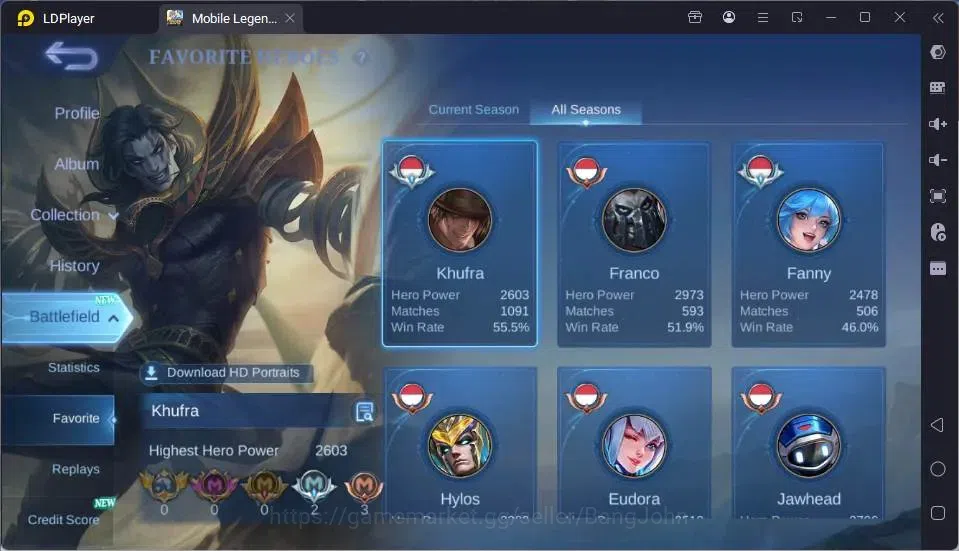 Mobile Legends: Bang Bang Accounts GLOBAL Hero 132 Skin 249 |CC Yss|LBox[Alice,Gatot, image 17
