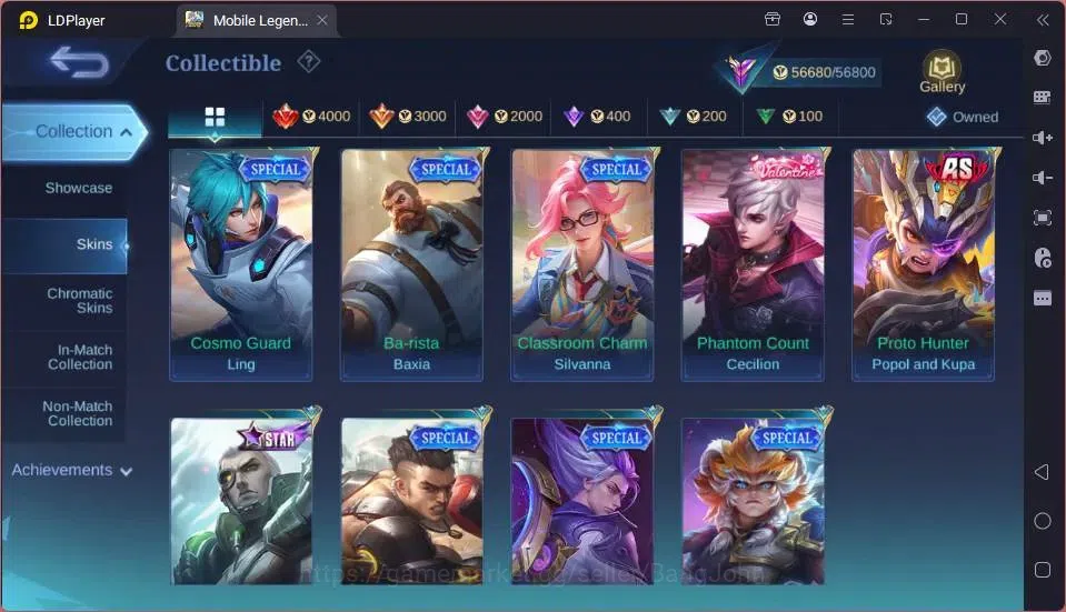Mobile Legends: Bang Bang Accounts GLOBAL Hero 132 Skin 249 |CC Yss|LBox[Alice,Gatot, image 4