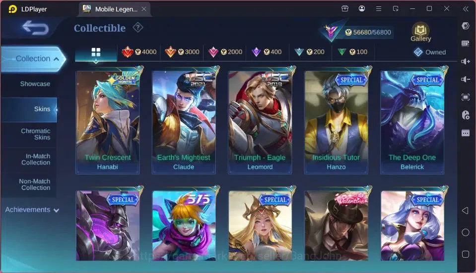 Mobile Legends: Bang Bang Accounts GLOBAL Hero 132 Skin 249 |CC Yss|LBox[Alice,Gatot, image 5
