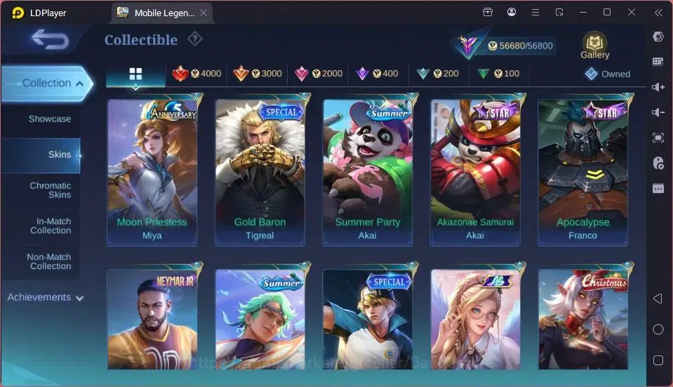 Mobile Legends: Bang Bang Accounts GLOBAL Hero 132 Skin 249 |CC Yss|LBox[Alice,Gatot, image 8