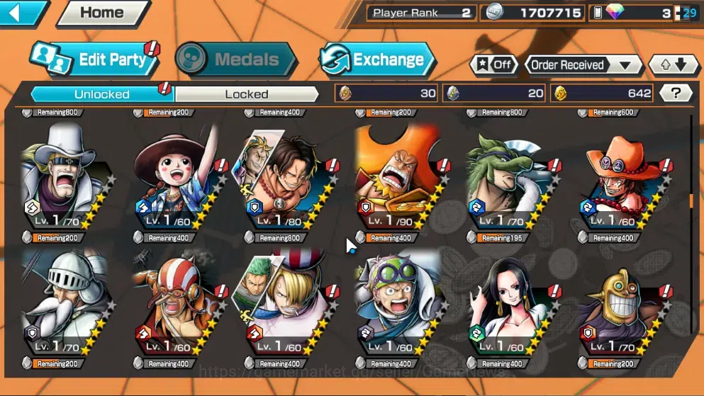 One Piece Bounty Rush Accounts Global| Starter  |2 NEW EX (Zoro and Sanji,Rob Luc image 11