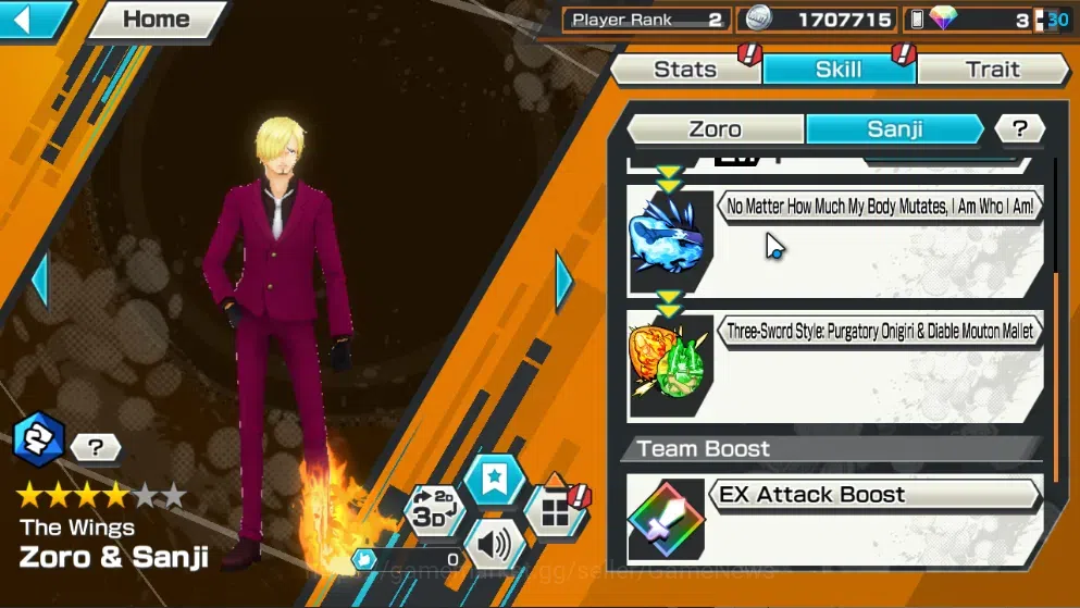One Piece Bounty Rush Accounts Global| Starter  |2 NEW EX (Zoro and Sanji,Rob Luc image 4