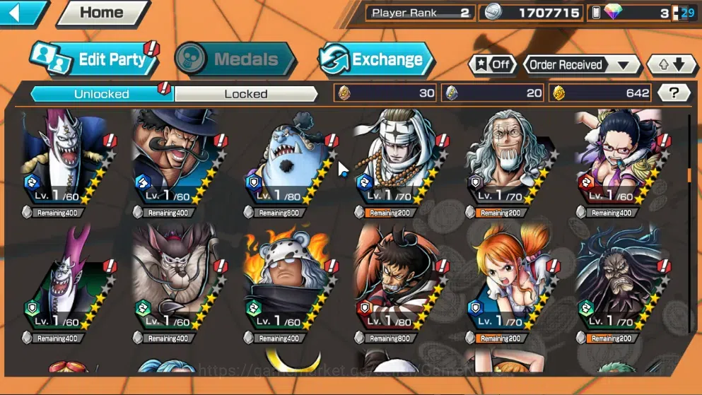 One Piece Bounty Rush Accounts Global| Starter  |2 NEW EX (Zoro and Sanji,Rob Luc image 8