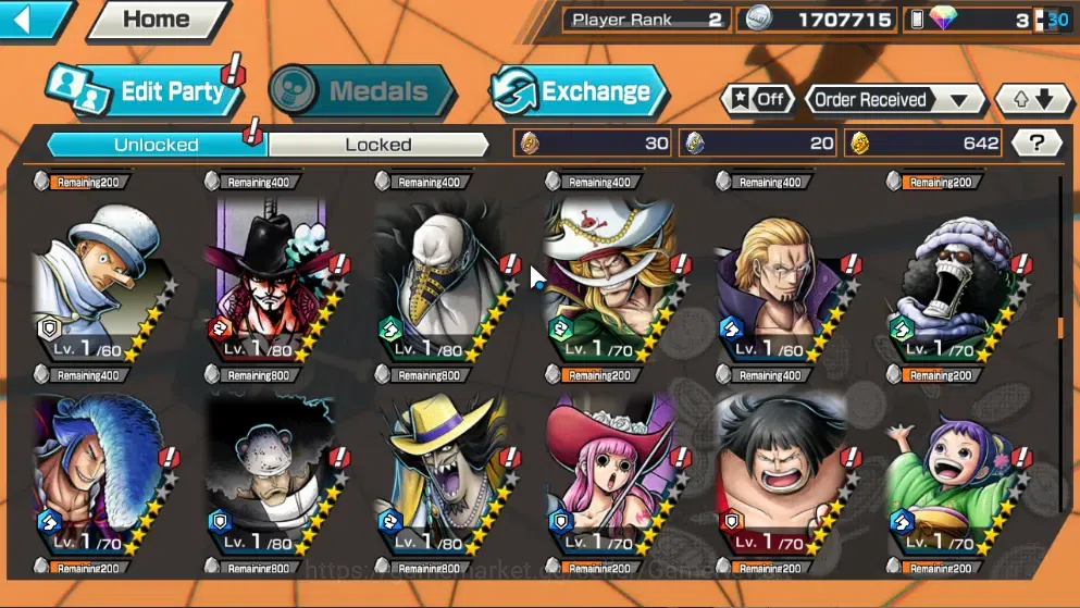 One Piece Bounty Rush Accounts Global| Starter  |2 NEW EX (Zoro and Sanji,Rob Luc image 9