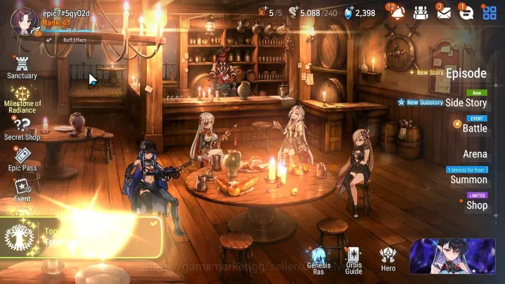 Epic Seven Accounts High-End Global UnVerif|NewEra|11 ML(RnL,Salome,NM Luna,Harsetti,LW 1