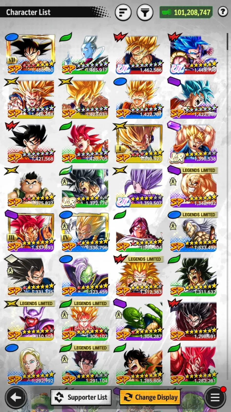 Dragon Ball Legends Accounts Android | Lvl 172|101M Total Power|791 CC|5 UL|2 L image 15