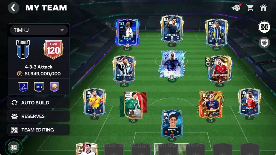 EA SPORTS FC Mobile Accounts OVR 120/51B Value|Best Starter Bruno Fernandes UTO image 2