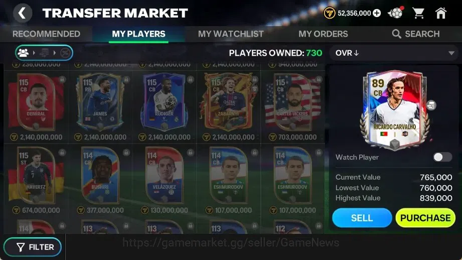 EA SPORTS FC Mobile Accounts OVR 120/51B Value|Best Starter Bruno Fernandes UTO image 9