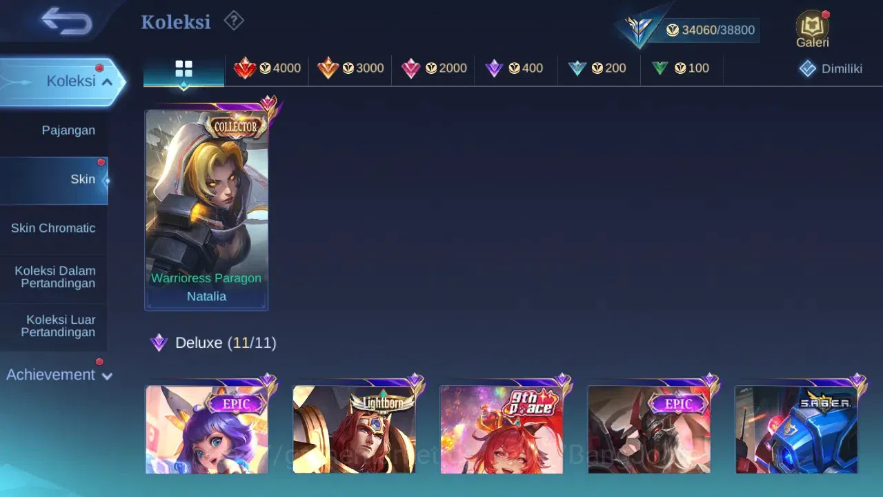 Mobile Legends: Bang Bang Accounts GLOBAL Hero 132 Skin 184 | KOF Karina | CC Nata |  image 2
