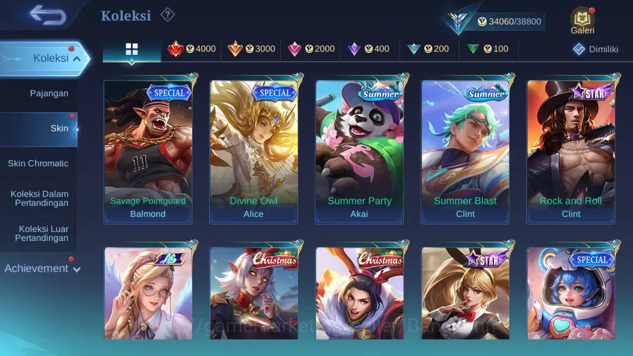 Mobile Legends: Bang Bang Accounts GLOBAL Hero 132 Skin 184 | KOF Karina | CC Nata |  image 5