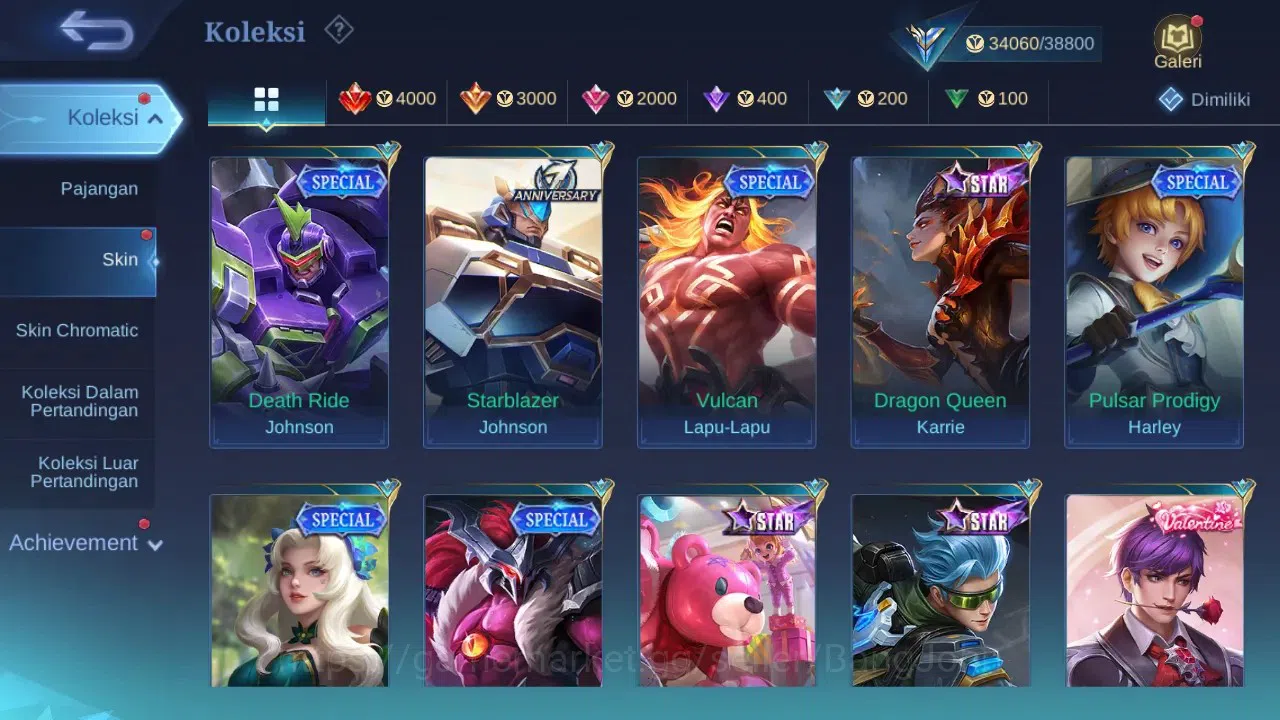 Mobile Legends: Bang Bang Accounts GLOBAL Hero 132 Skin 184 | KOF Karina | CC Nata |  image 8