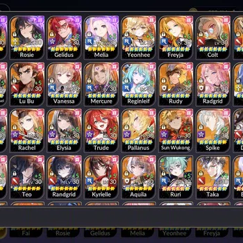 Seven Knights Re:Birth Accounts GLOBAL SEA ENDGAME| Full Ex-7k & 40TC6