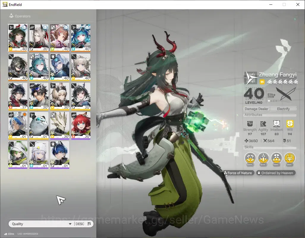 Arknights: Endfield Accounts ASIA|Lv 27|4 SSR(1 Limited) + 6 (*6 Weapon)|[Zhuan image 1