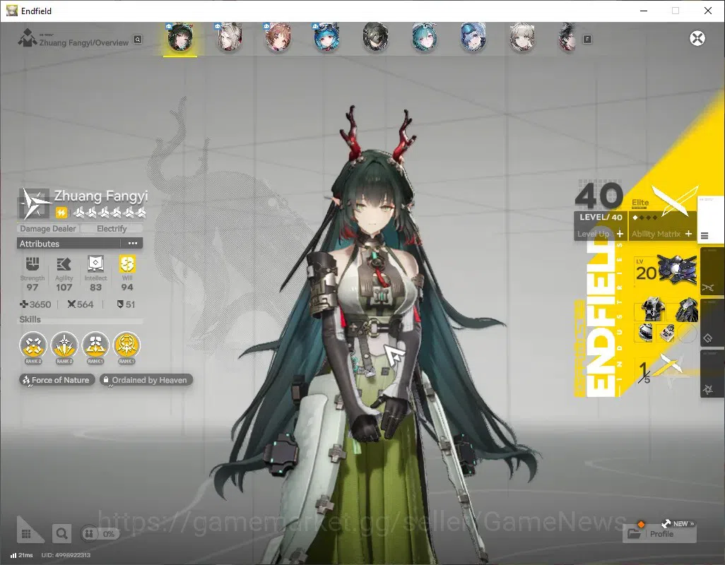 Arknights: Endfield Accounts ASIA|Lv 27|4 SSR(1 Limited) + 6 (*6 Weapon)|[Zhuan image 2