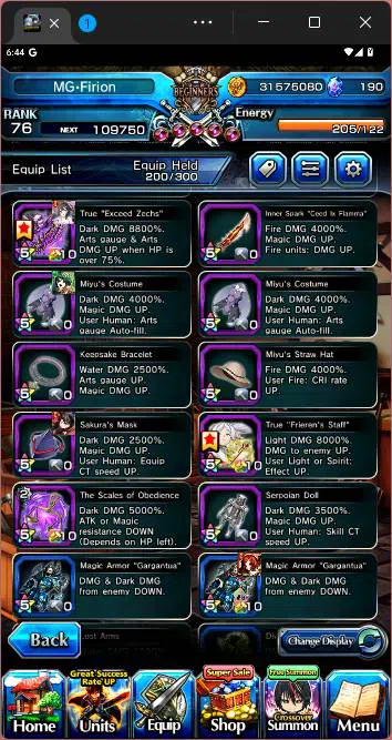 Grand Summoners Accounts Others GLOBAL|16 Ascend|Summer Miyu TW,Shirou Emiya TW,Chloe TW,Jay,Ira Gamagoori TW,etc|Take 5