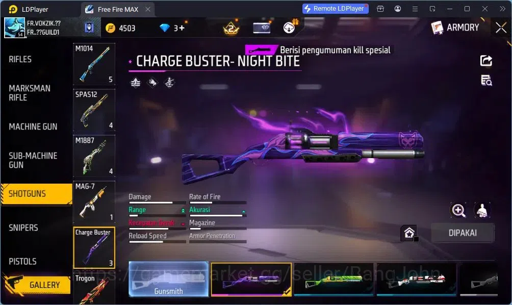Free Fire Accounts Indonesia | Vault 98 | SG Terompet | SG Lumut | Bu image 12