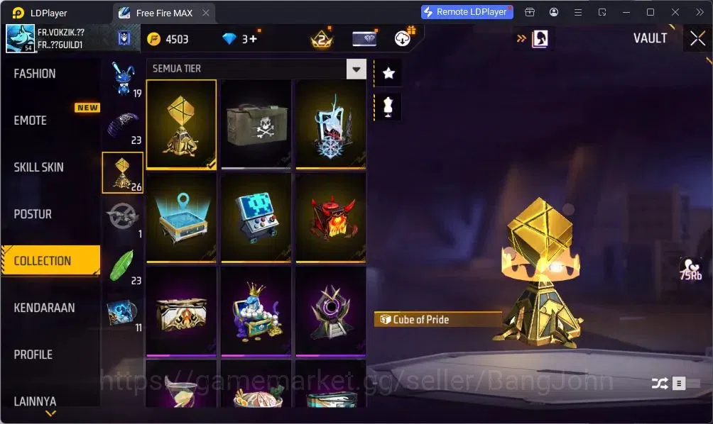 Free Fire Accounts Indonesia | Vault 98 | SG Terompet | SG Lumut | Bu image 18