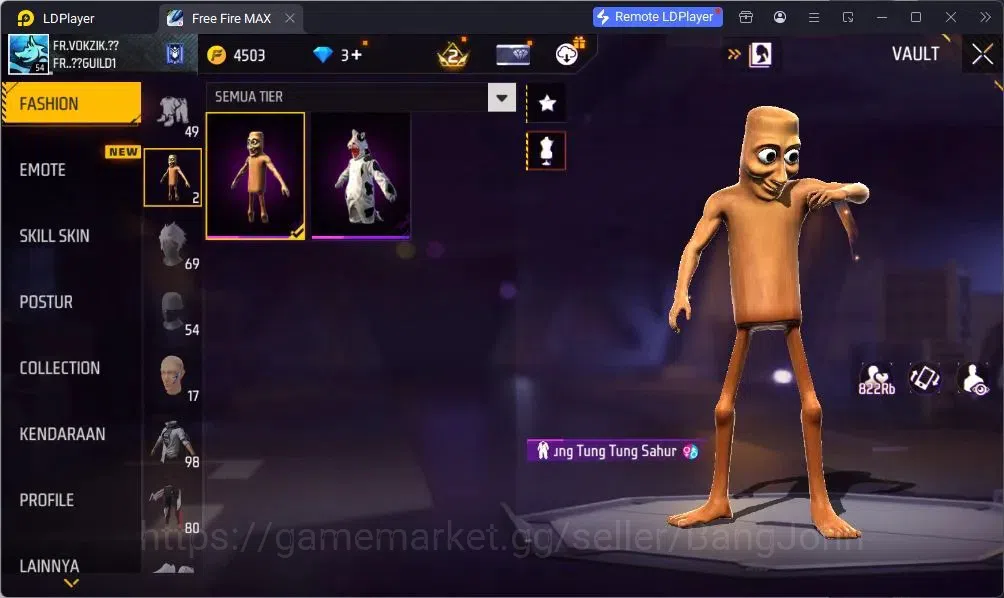 Free Fire Accounts Indonesia | Vault 98 | SG Terompet | SG Lumut | Bu image 6