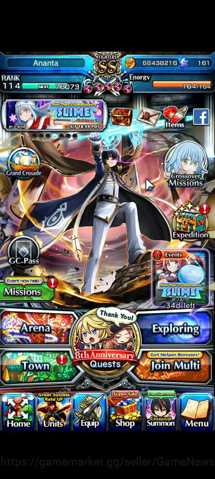 Grand Summoners Accounts Global|Rank 114|68 RGB|29 Ascend|[Inumuta,Roy,Saya image 1