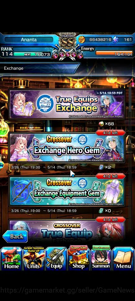 Grand Summoners Accounts Global|Rank 114|68 RGB|29 Ascend|[Inumuta,Roy,Saya image 15