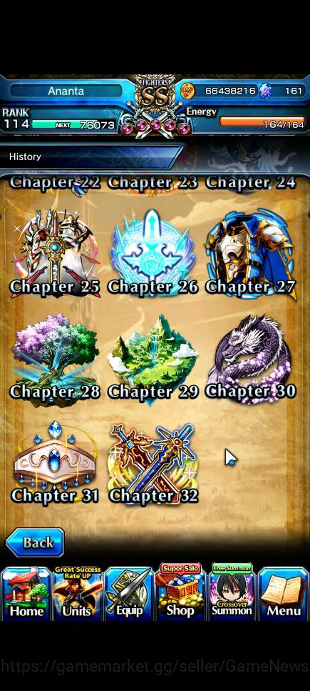 Grand Summoners Accounts Global|Rank 114|68 RGB|29 Ascend|[Inumuta,Roy,Saya image 16