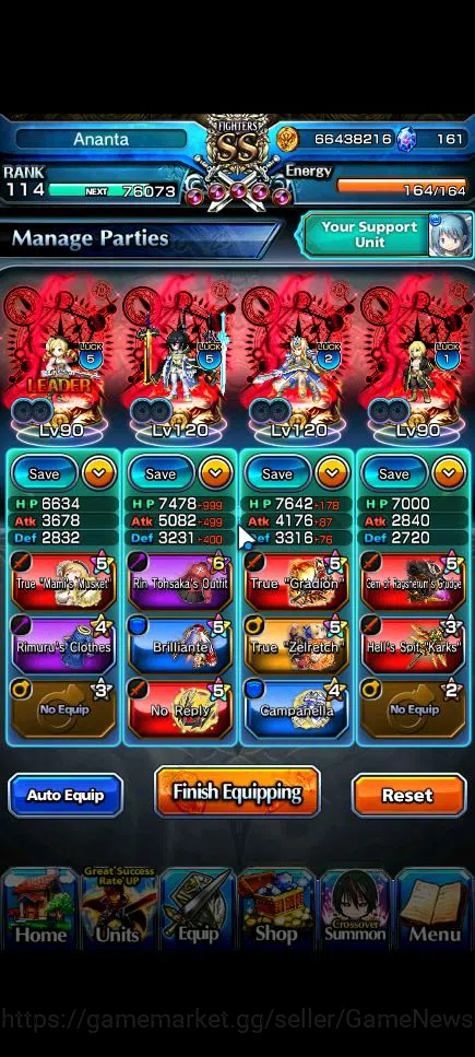 Grand Summoners Accounts Global|Rank 114|68 RGB|29 Ascend|[Inumuta,Roy,Saya image 3