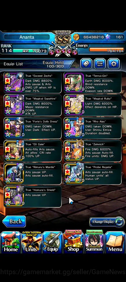 Grand Summoners Accounts Global|Rank 114|68 RGB|29 Ascend|[Inumuta,Roy,Saya image 6