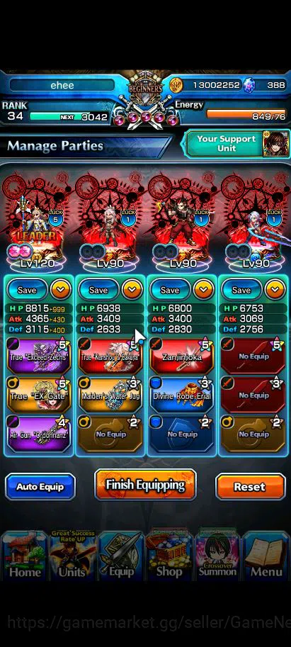 Grand Summoners Accounts Global |Rank 34|388 CC|12 Ascend+4 TW|[Liza,Chloe, image 10