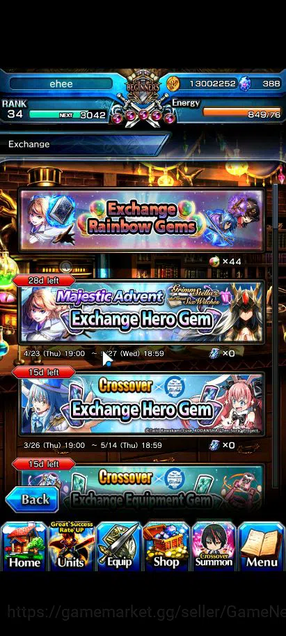 Grand Summoners Accounts Global |Rank 34|388 CC|12 Ascend+4 TW|[Liza,Chloe, image 5