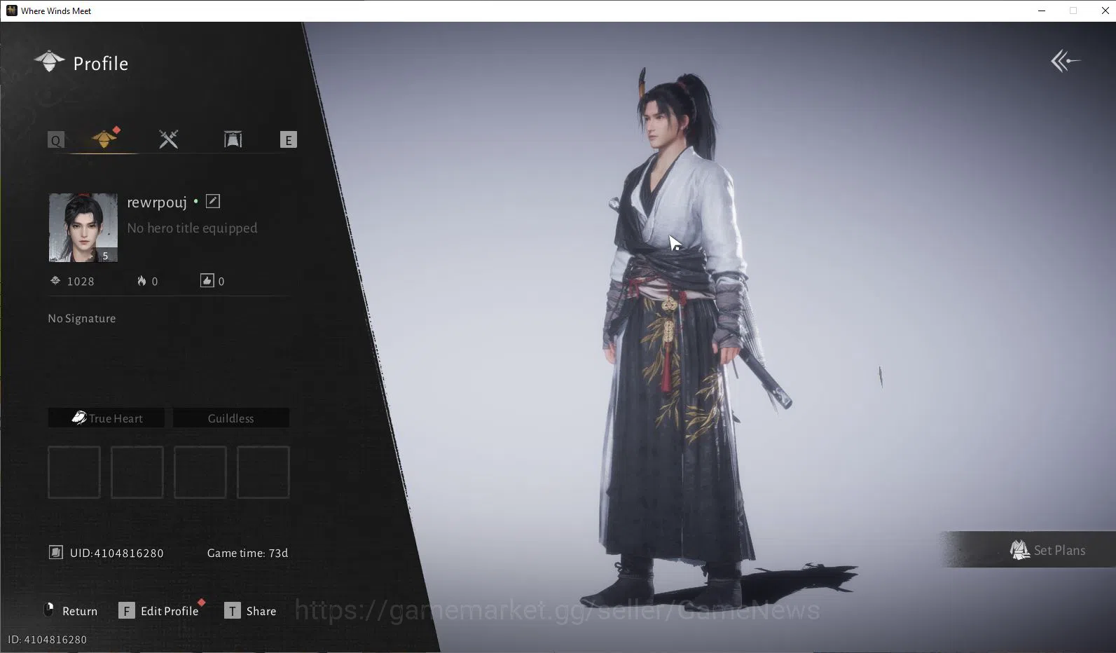 GLOBAL Lv5| Fresh Starter| 1 Harmoni Core, Anthem of Ages |GS 3700| Male Character |Log Netease|Check SS(WWM1010) Where Winds Meet Accounts GLOBAL Lv5| Fresh Starter| 1 Harmoni Core, Anthem image 1