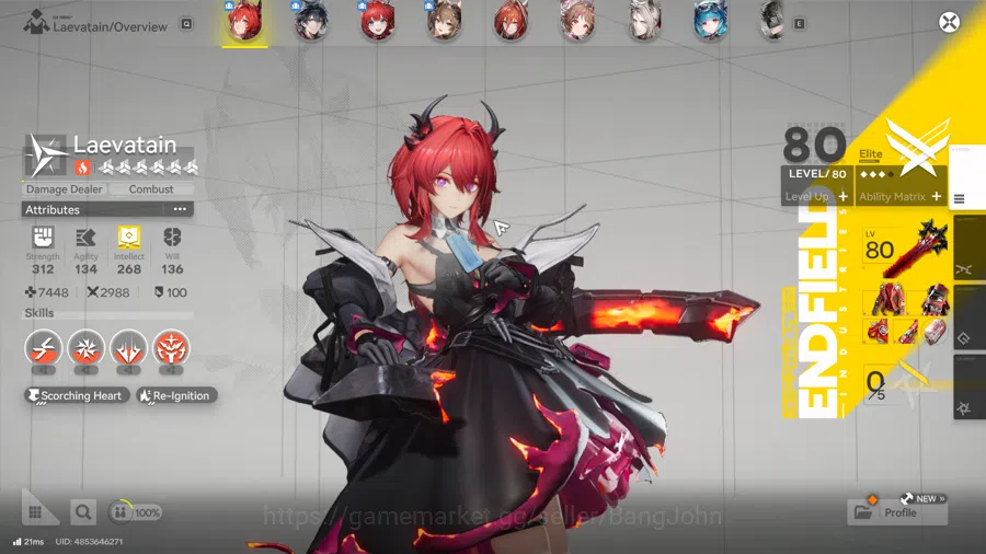 Arknights: Endfield Accounts ASIA | Level 52 | 3 Limit+1 Sign | Laevatain Sign, image 2