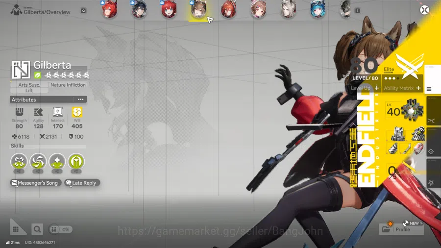Arknights: Endfield Accounts ASIA | Level 52 | 3 Limit+1 Sign | Laevatain Sign, image 3