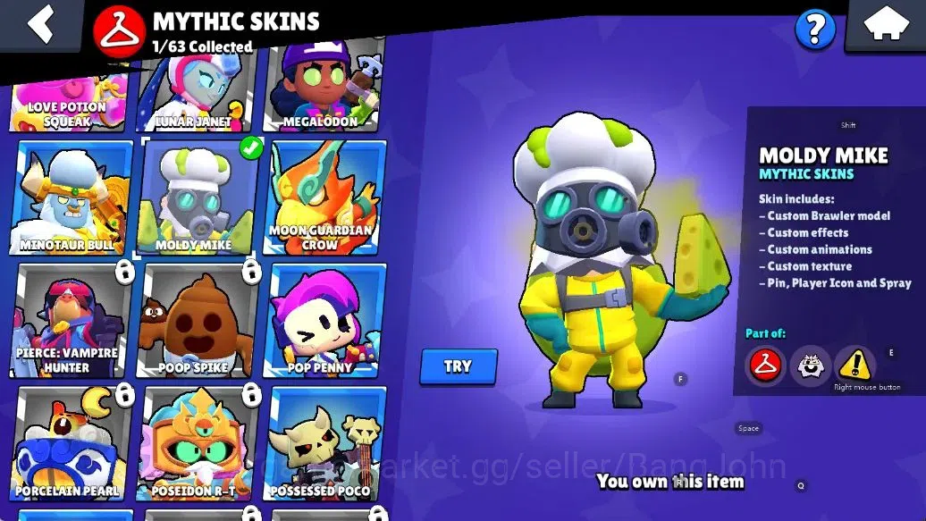 Brawl Stars Accounts Android | 3260 Thropy|37 Brawler-10 Max Lv - 4 Hyp image 13
