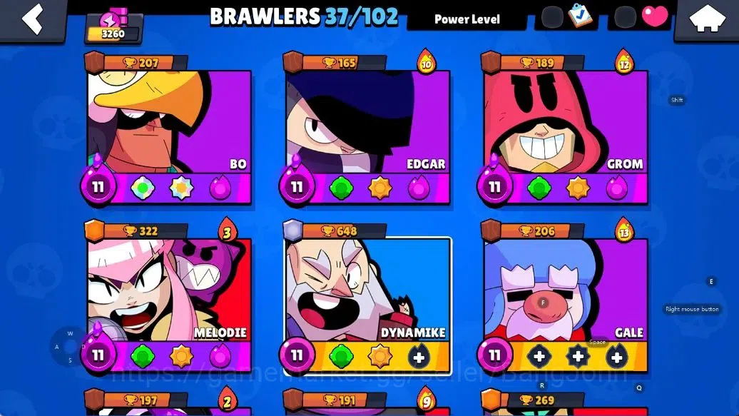 Brawl Stars Accounts Android | 3260 Thropy|37 Brawler-10 Max Lv - 4 Hyp image 4