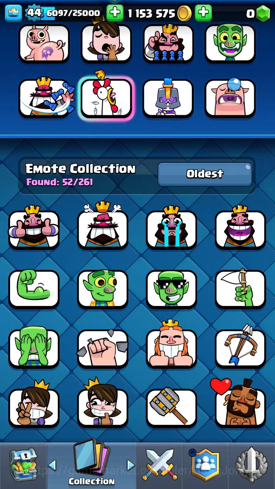 Clash Royale Accounts Lv 44|Trophy 9776|KTL 14|Many Limit Skin| Total Ca image 17