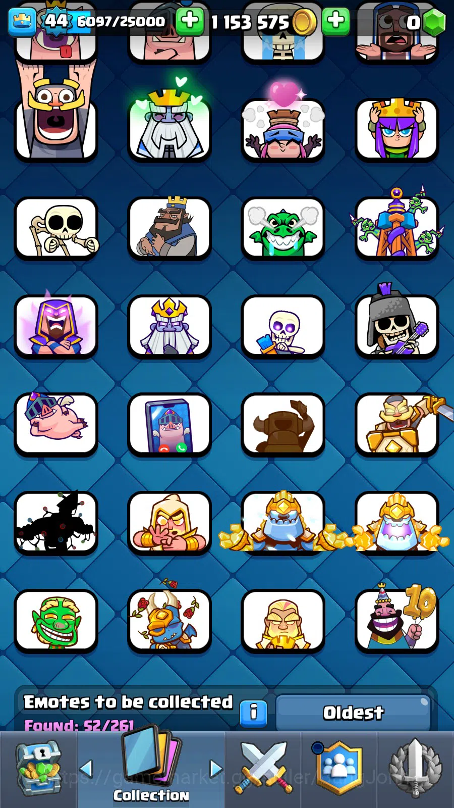 Clash Royale Accounts Lv 44|Trophy 9776|KTL 14|Many Limit Skin| Total Ca image 18