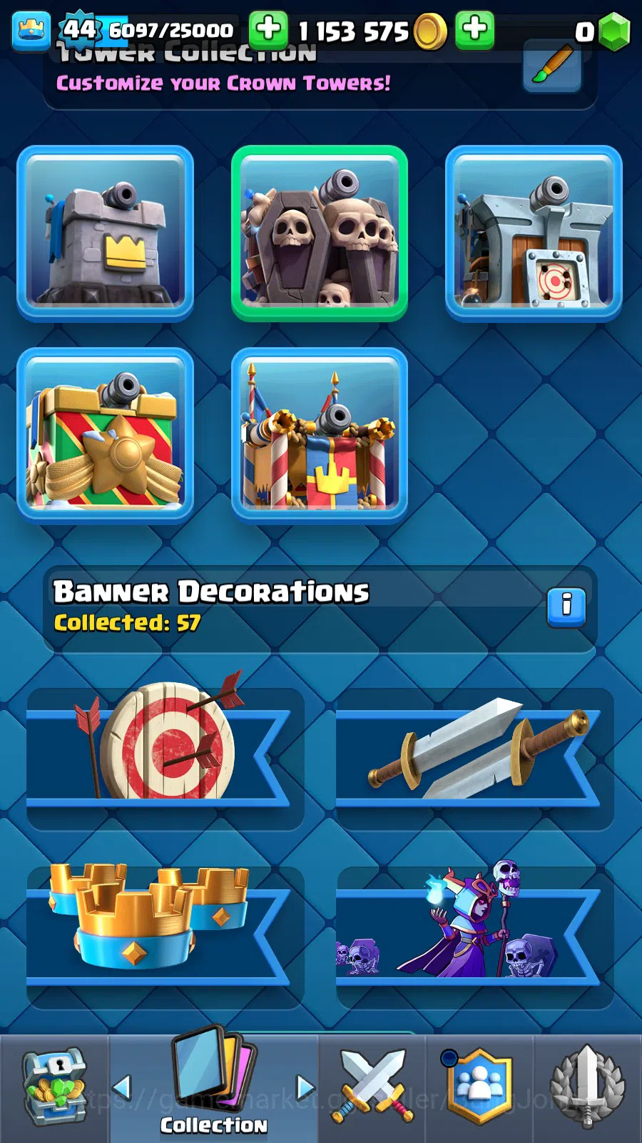Clash Royale Accounts Lv 44|Trophy 9776|KTL 14|Many Limit Skin| Total Ca image 19