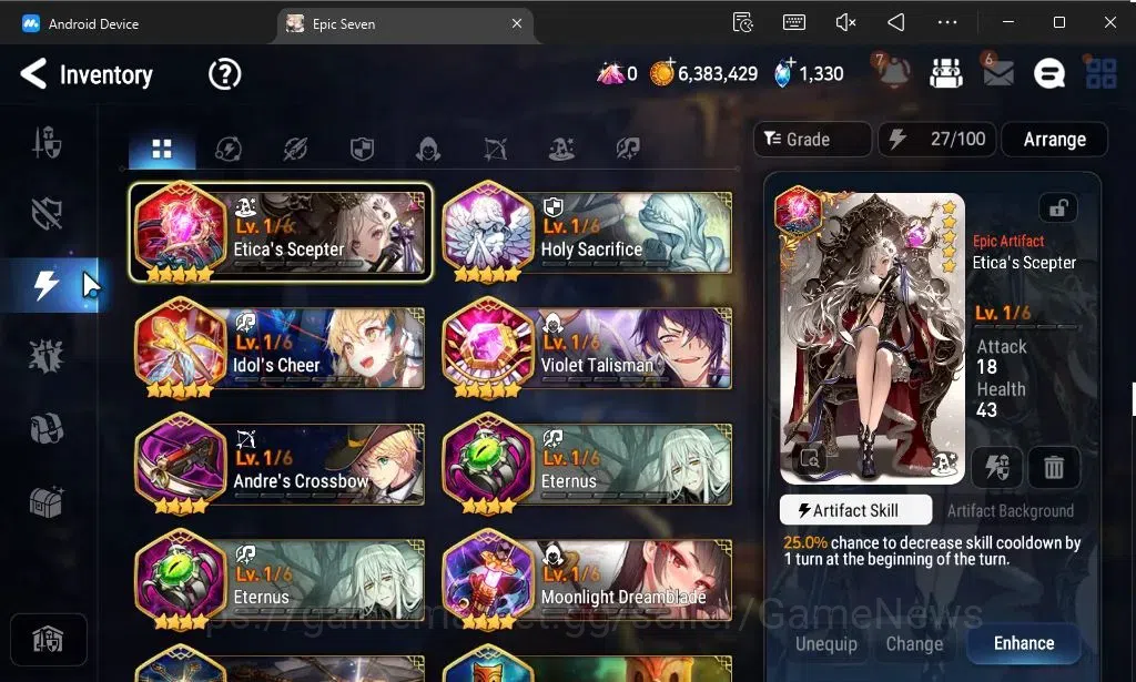 Epic Seven Accounts GLOBAL Unverif|New Era|2 ML(Rhianna and Luciella,N image 10