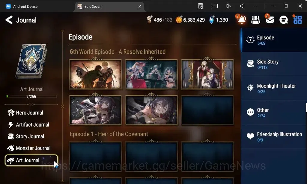 Epic Seven Accounts GLOBAL Unverif|New Era|2 ML(Rhianna and Luciella,N image 18