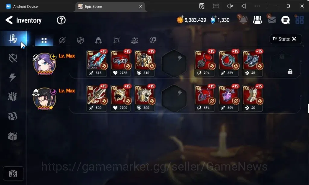 Epic Seven Accounts GLOBAL Unverif|New Era|2 ML(Rhianna and Luciella,N image 8