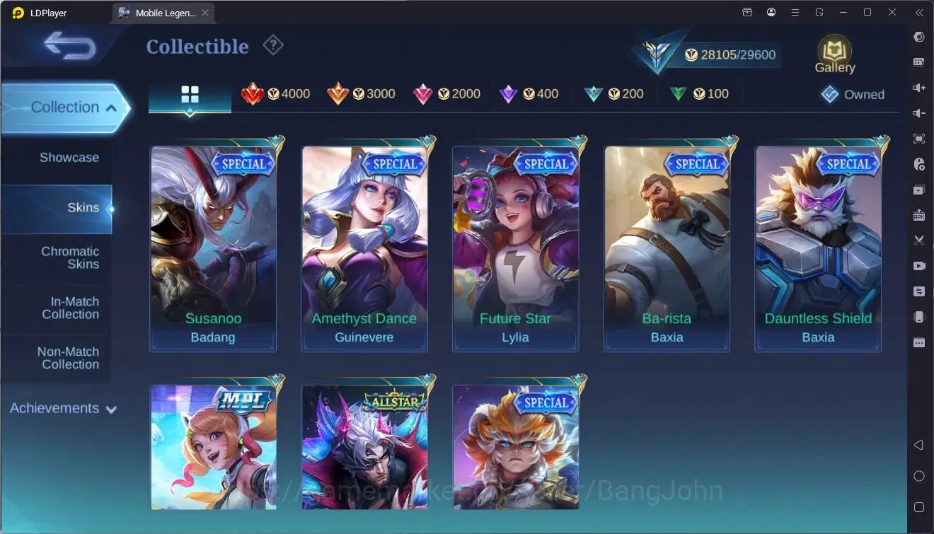 Mobile Legends: Bang Bang Accounts Global |Hero 102|Skin 127|Expert|KOF Karina|M7 Gra image 15