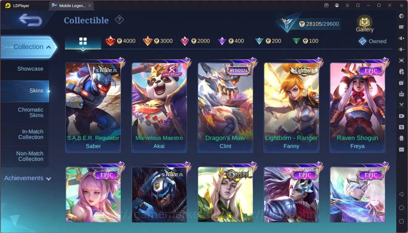 Mobile Legends: Bang Bang Accounts Global |Hero 102|Skin 127|Expert|KOF Karina|M7 Gra image 8