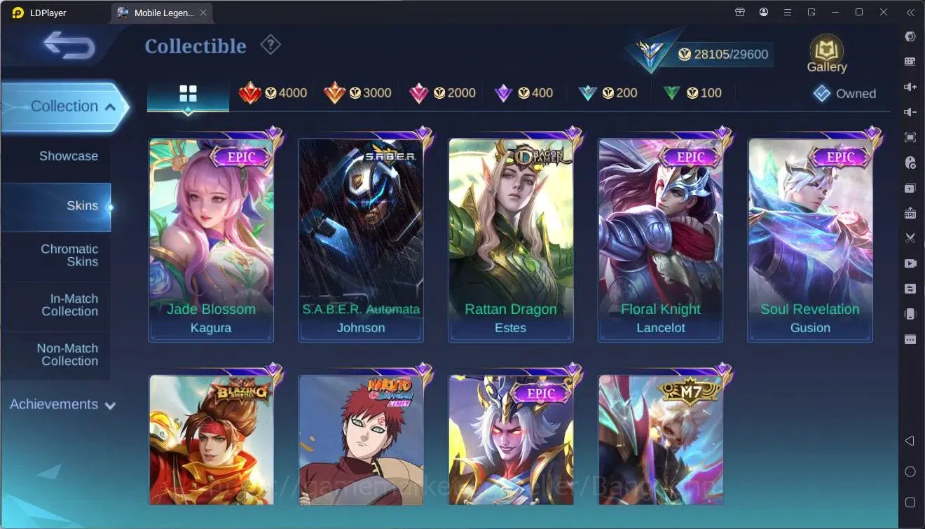 Mobile Legends: Bang Bang Accounts Global |Hero 102|Skin 127|Expert|KOF Karina|M7 Gra image 9