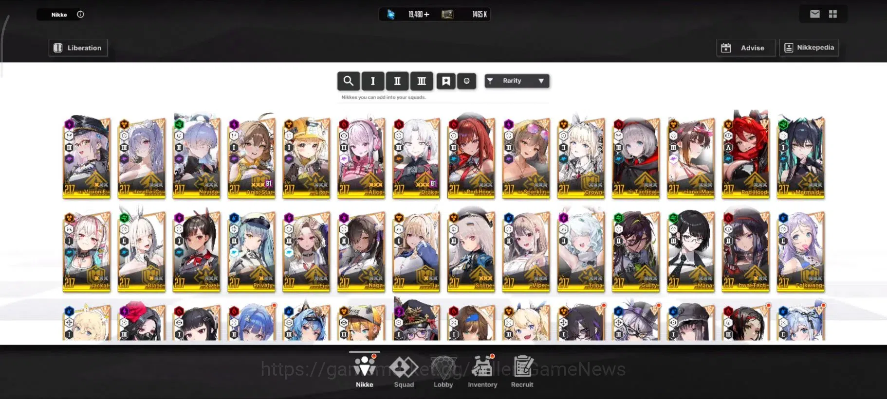 Goddess of Victory: Nikke Accounts Endgame SEA|57 SSR|Sync 217|Pwr 15K|19K Gem|Collab(Raven,Eve),Anniv(Anis 1